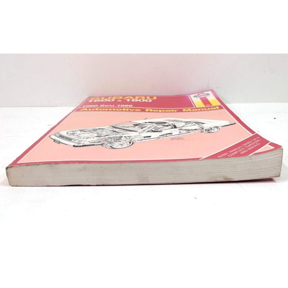 SUBARU 1600 and 1800 1991-1992 all models Haynes Automotive Repair Manual #681 - Picture 6 of 7